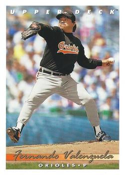 #550 Fernando Valenzuela - Baltimore Orioles - 1993 Upper Deck Baseball