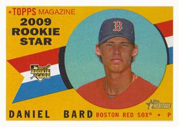 #550 Daniel Bard - Boston Red Sox - 2009 Topps Heritage Baseball