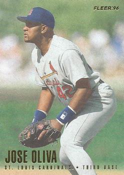 #550 Jose Oliva - St. Louis Cardinals - 1996 Fleer Baseball