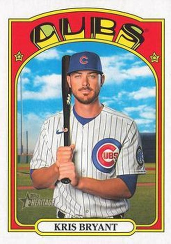 #550 Kris Bryant - Chicago Cubs - 2021 Topps Heritage Baseball
