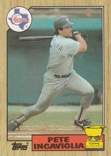 #550 Pete Incaviglia - Texas Rangers - 1987 Topps Baseball