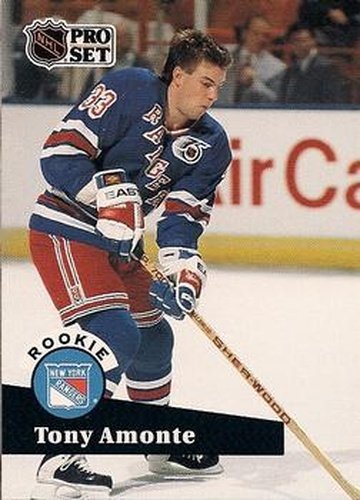 #550 Tony Amonte - 1991-92 Pro Set Hockey
