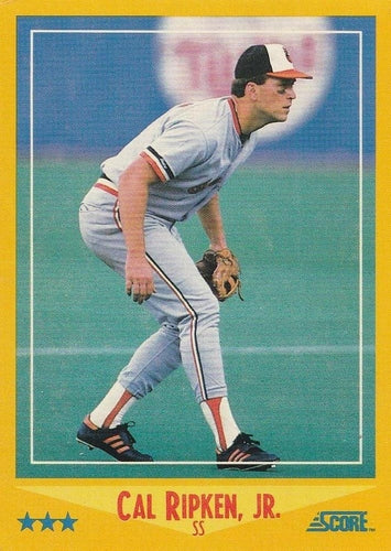 #550 Cal Ripken Jr. - Baltimore Orioles - 1988 Score Baseball