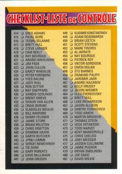 #550 Checklist 415-550 - 1994-95 O-Pee-Chee Premier Hockey
