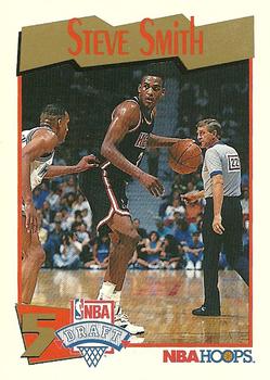 #550 Steve Smith - Miami Heat - 1991-92 Hoops Basketball