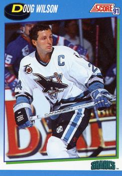 #551 Doug Wilson - San Jose Sharks - 1991-92 Score Canadian Hockey