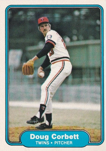 #551 Doug Corbett - Minnesota Twins - 1982 Fleer Baseball