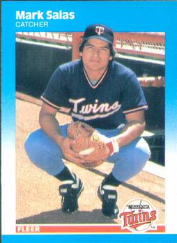 #551 Mark Salas - Minnesota Twins - 1987 Fleer Baseball