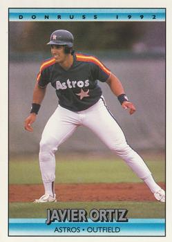 #551 Javier Ortiz - Houston Astros - 1992 Donruss Baseball