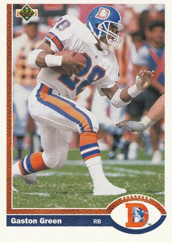 #551 Gaston Green - Denver Broncos - 1991 Upper Deck Football
