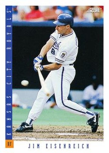 #551 Jim Eisenreich - Kansas City Royals - 1993 Score Baseball