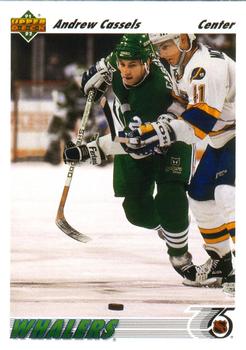 #551 Andrew Cassels - Hartford Whalers - 1991-92 Upper Deck Hockey