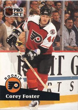 #551 Corey Foster - 1991-92 Pro Set Hockey