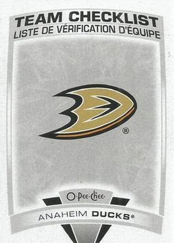 #551 Anaheim Ducks - Anaheim Ducks - 2019-20 O-Pee-Chee Hockey