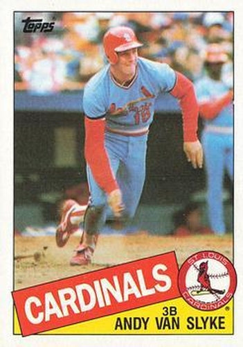 #551 Andy Van Slyke - St. Louis Cardinals - 1985 Topps Baseball