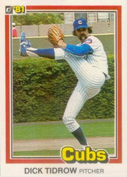 #551 Dick Tidrow - Chicago Cubs - 1981 Donruss Baseball