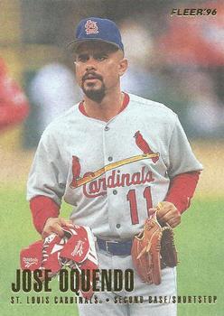 #551 Jose Oquendo - St. Louis Cardinals - 1996 Fleer Baseball