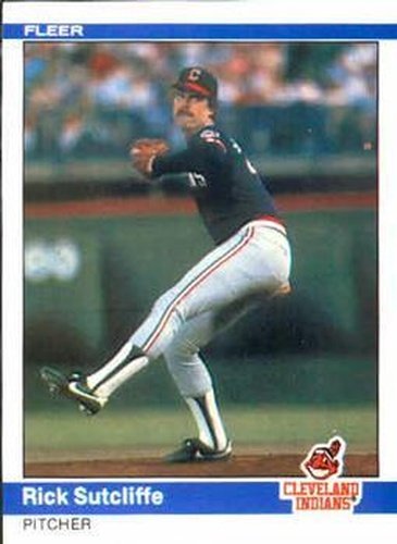 #551 Rick Sutcliffe - Cleveland Indians - 1984 Fleer Baseball