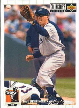 #551 Todd Benzinger - San Francisco Giants - 1994 Collector's Choice Baseball