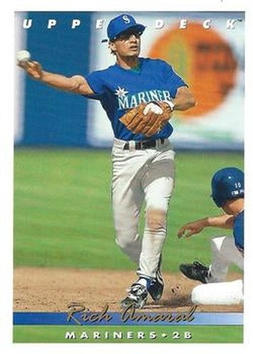 #551 Rich Amaral - Seattle Mariners - 1993 Upper Deck Baseball