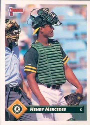 #551 Henry Mercedes - Oakland Athletics - 1993 Donruss Baseball