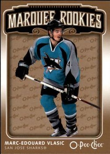 #551 Marc-Edouard Vlasic - San Jose Sharks - 2006-07 O-Pee-Chee Hockey