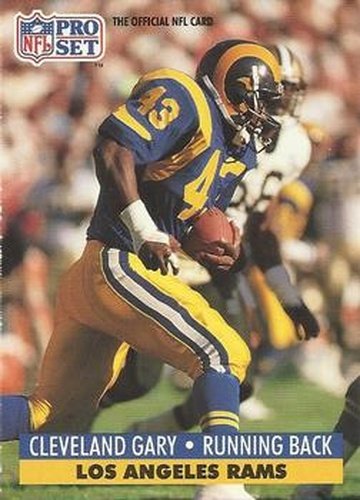 #551 Cleveland Gary - Los Angeles Rams - 1991 Pro Set Football