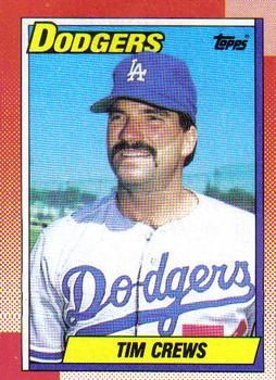 #551 Tim Crews - Los Angeles Dodgers - 1990 Topps Baseball