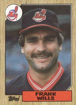 #551 Frank Wills - Cleveland Indians - 1987 Topps Baseball