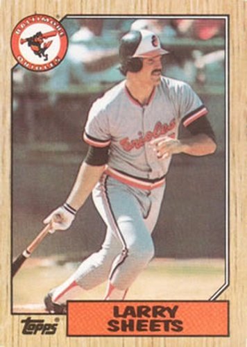 #552 Larry Sheets - Baltimore Orioles - 1987 Topps Baseball