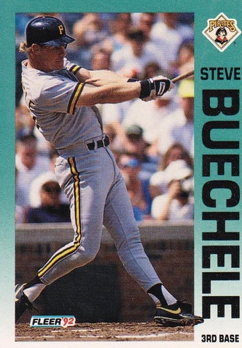 #552 Steve Buechele - Pittsburgh Pirates - 1992 Fleer Baseball