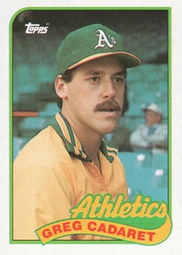 #552 Greg Cadaret - Oakland Athletics - 1989 Topps Baseball