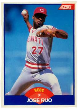 #552 Jose Rijo - Cincinnati Reds - 1989 Score Baseball