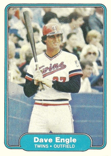 #552 Dave Engle - Minnesota Twins - 1982 Fleer Baseball
