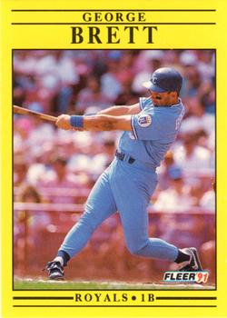 #552 George Brett - Kansas City Royals - 1991 Fleer Baseball