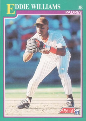 #552 Eddie Williams - San Diego Padres - 1991 Score Baseball