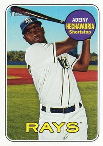 #552 Adeiny Hechavarria - Tampa Bay Rays - 2018 Topps Heritage Baseball