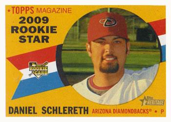 #552 Daniel Schlereth - Arizona Diamondbacks - 2009 Topps Heritage Baseball