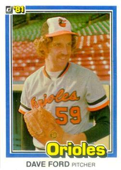 #552 Dave Ford - Baltimore Orioles - 1981 Donruss Baseball
