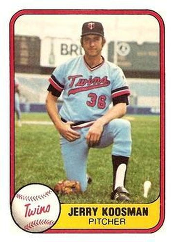 #552 Jerry Koosman - Minnesota Twins - 1981 Fleer Baseball