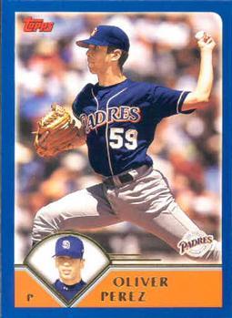 #552 Oliver Perez - San Diego Padres - 2003 Topps Baseball