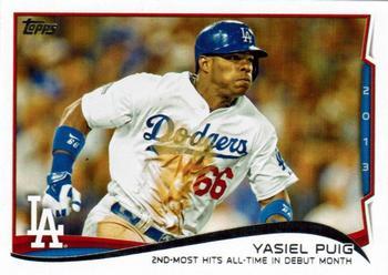 #552 Yasiel Puig - Los Angeles Dodgers - 2014 Topps Baseball