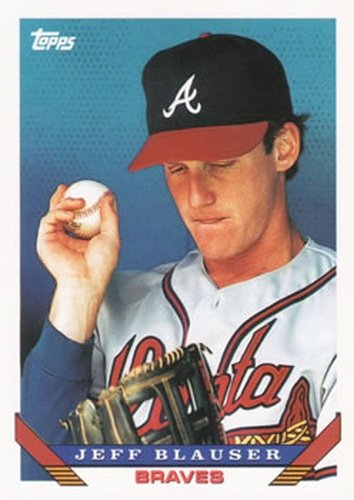 #552 Jeff Blauser - Atlanta Braves - 1993 Topps Baseball