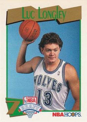 #552 Luc Longley - Minnesota Timberwolves - 1991-92 Hoops Basketball