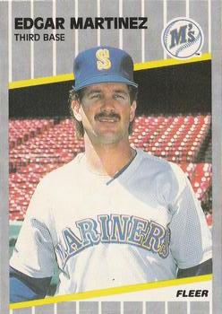 #552 Edgar Martinez - Seattle Mariners - 1989 Fleer Baseball