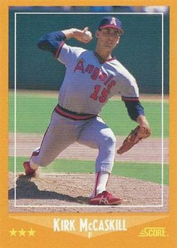 #552 Kirk McCaskill - California Angels - 1988 Score Baseball