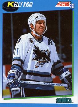 #553 Kelly Kisio - San Jose Sharks - 1991-92 Score Canadian Hockey