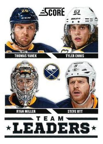 #553 Ryan Miller / Steve Ott / Thomas Vanek/ Tyler Ennis - Buffalo Sabres - 2013-14 Score Hockey