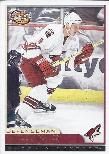 #553 Matthew Spiller - Phoenix Coyotes - 2003-04 Pacific Complete Hockey