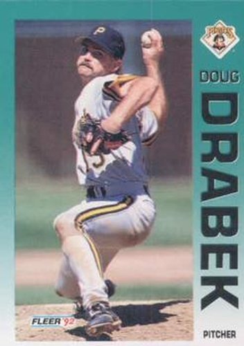 #553 Doug Drabek - Pittsburgh Pirates - 1992 Fleer Baseball